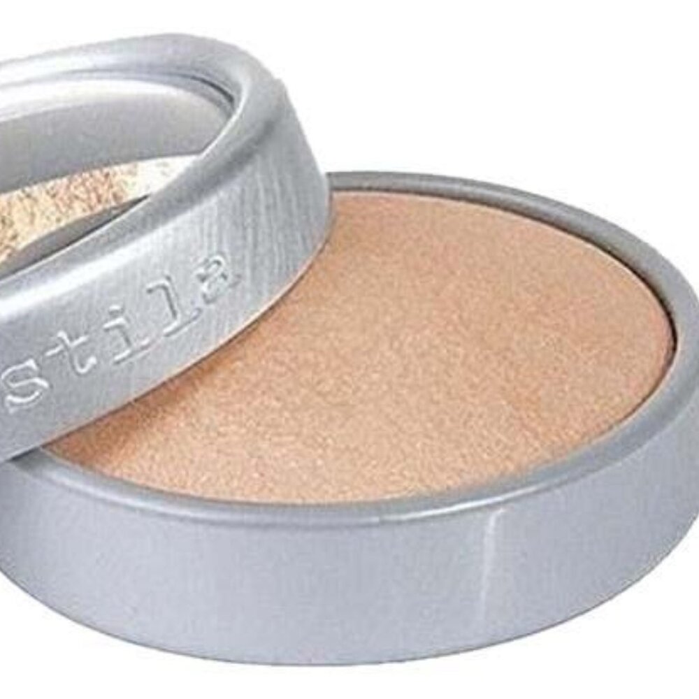 STILA ILLUMINATING HIGHLIGHTER BRONZER POWDER ROSE GOLD HUGE NIB